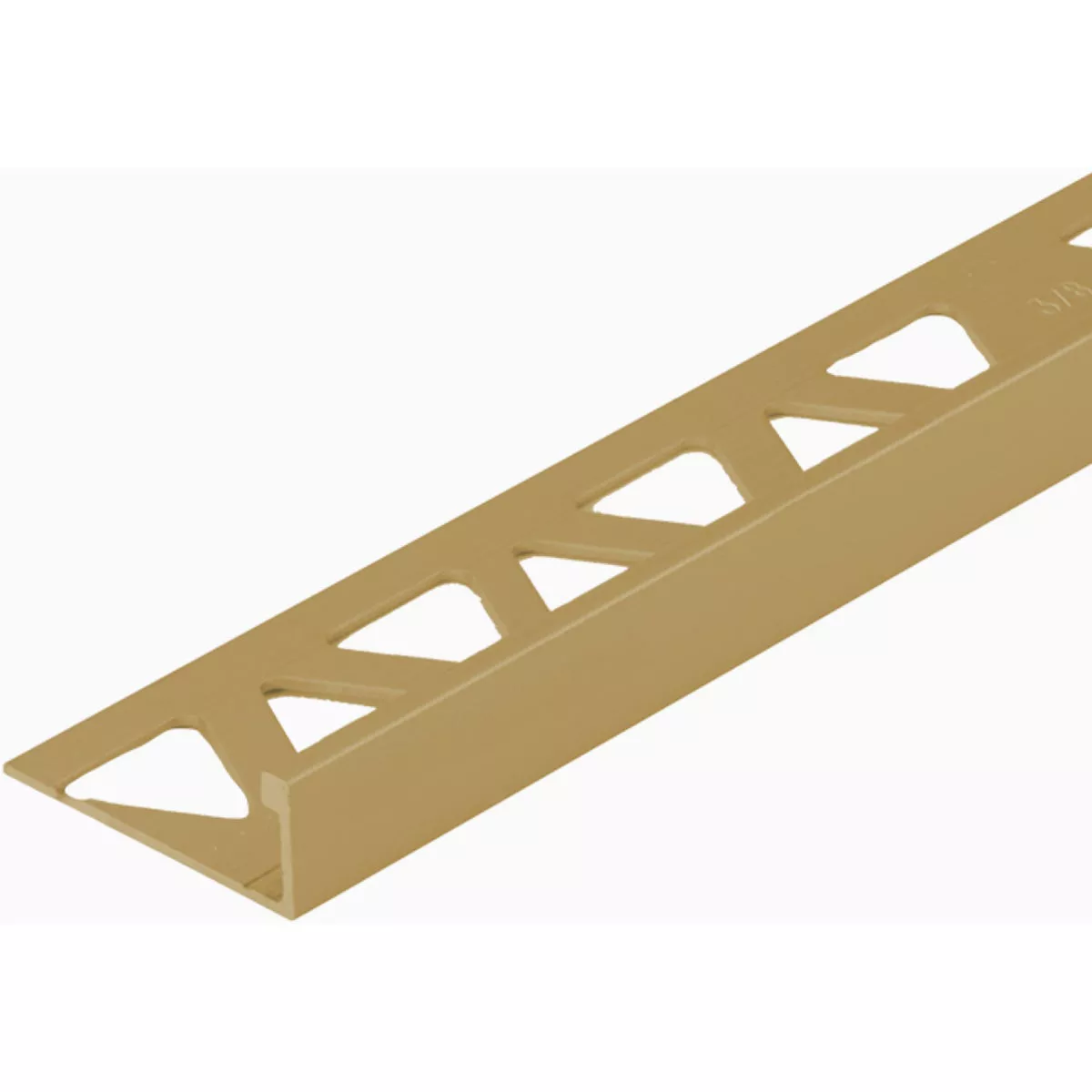 M-D 3/8 In. x 96 In. Bright Brass Aluminum Tile Edge - photo 2