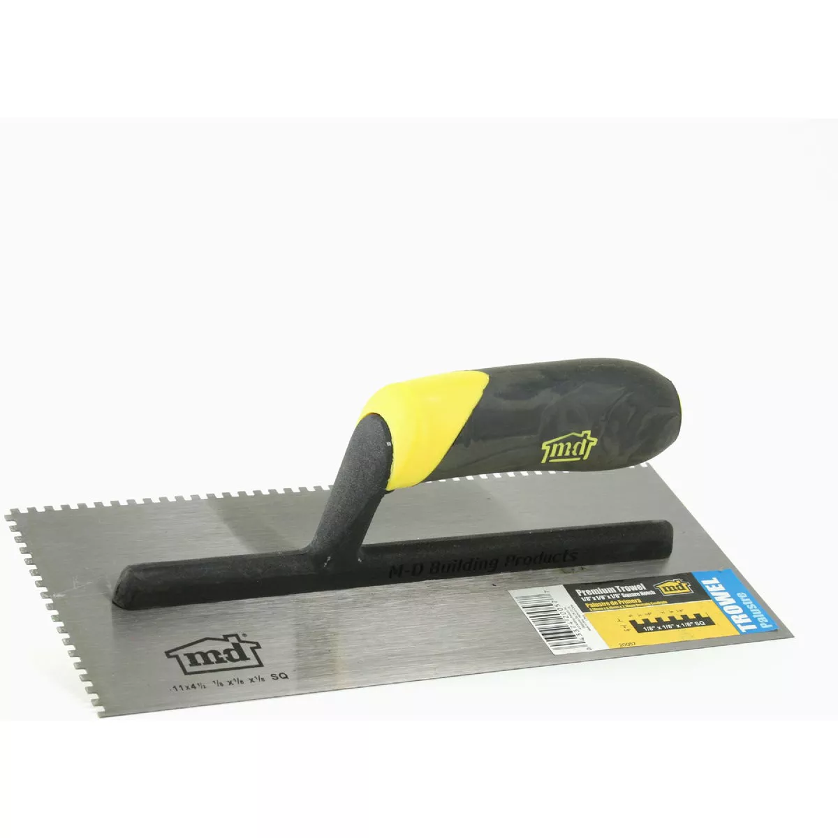 M-D 1/8 In. x 1/8 In. x 1/8 In. Premium Square Notch Trowel-