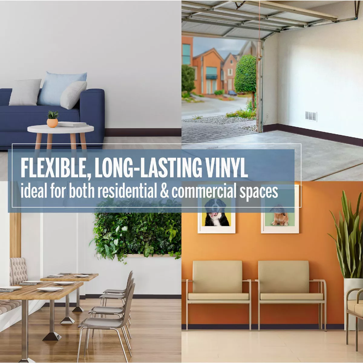 M-D 4 In. x 48 In. Brown Self-Stick Vinyl Wall Base - photo 5