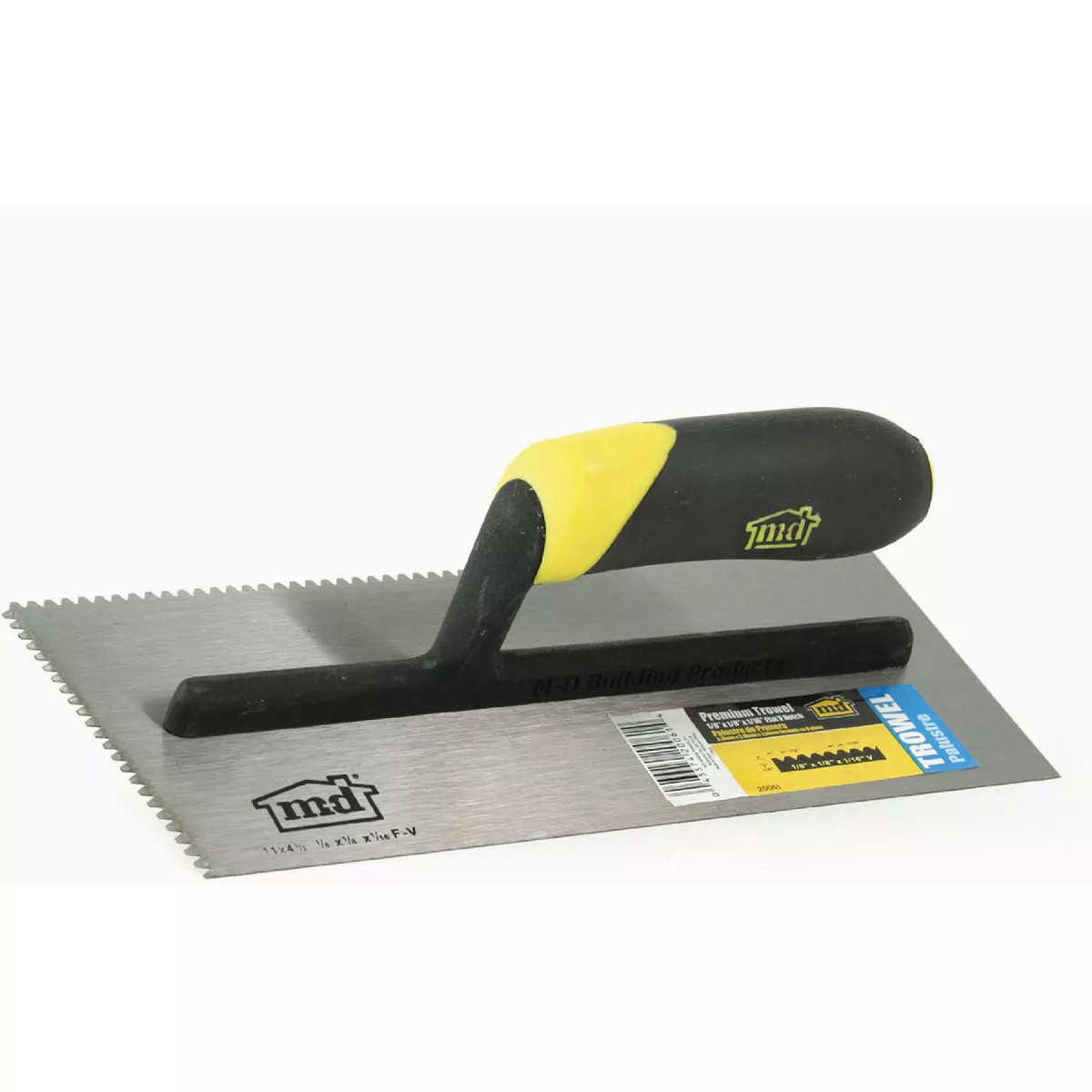 M-D Premium Flat V Notched 3/16 In. x 1/4 In. x 5/16 In. Trowel