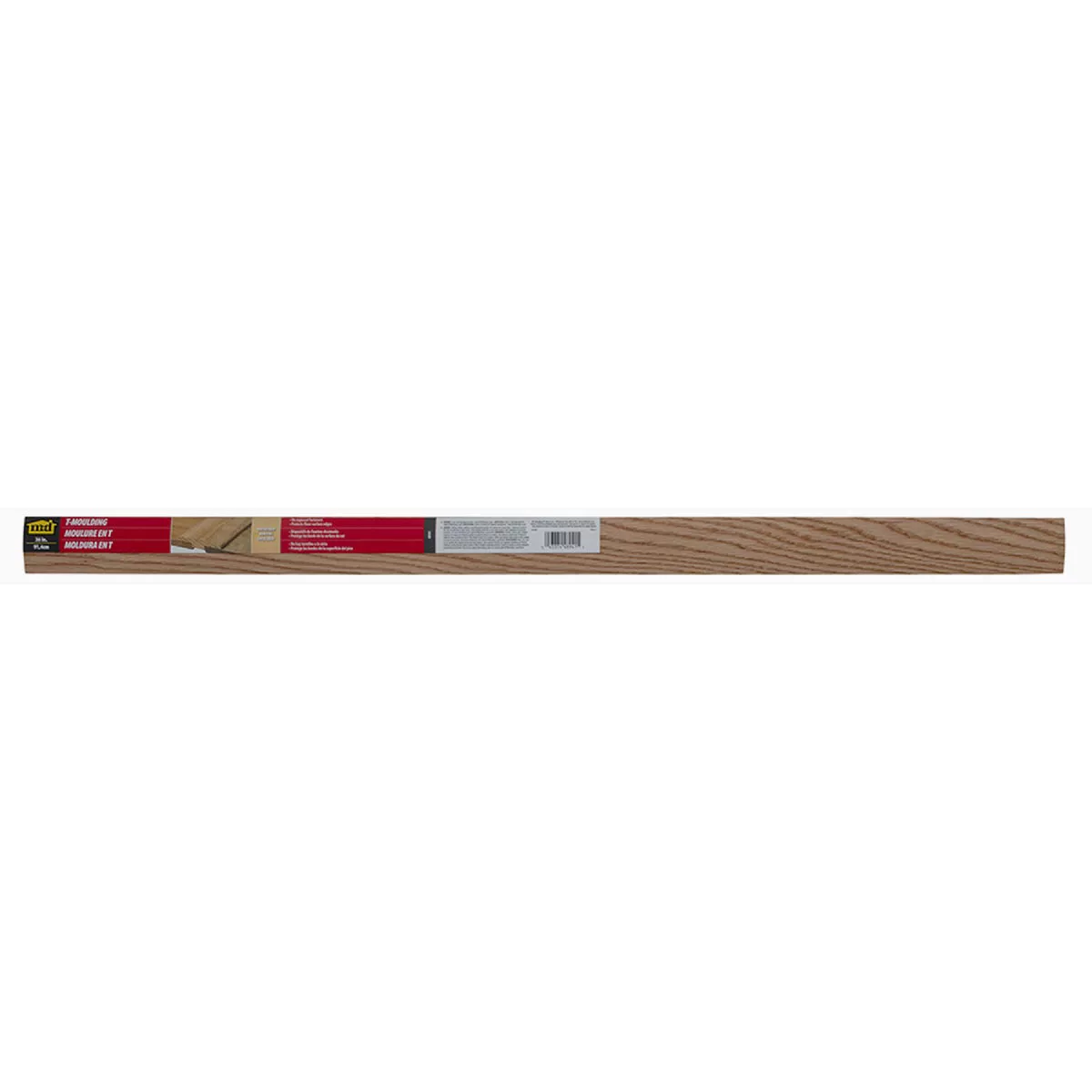 M-D 2 In. W. x 36 In. L. Unfinished Hardwood T-Molding - photo 2