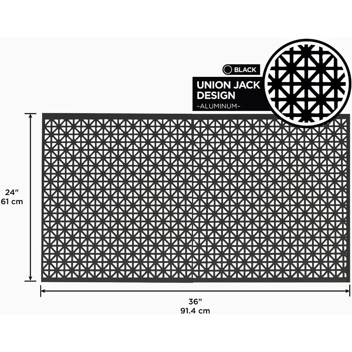 M-D 24 In. x 36 In. x .020 In. Black Aluminum Sheet Union Jack - photo 8