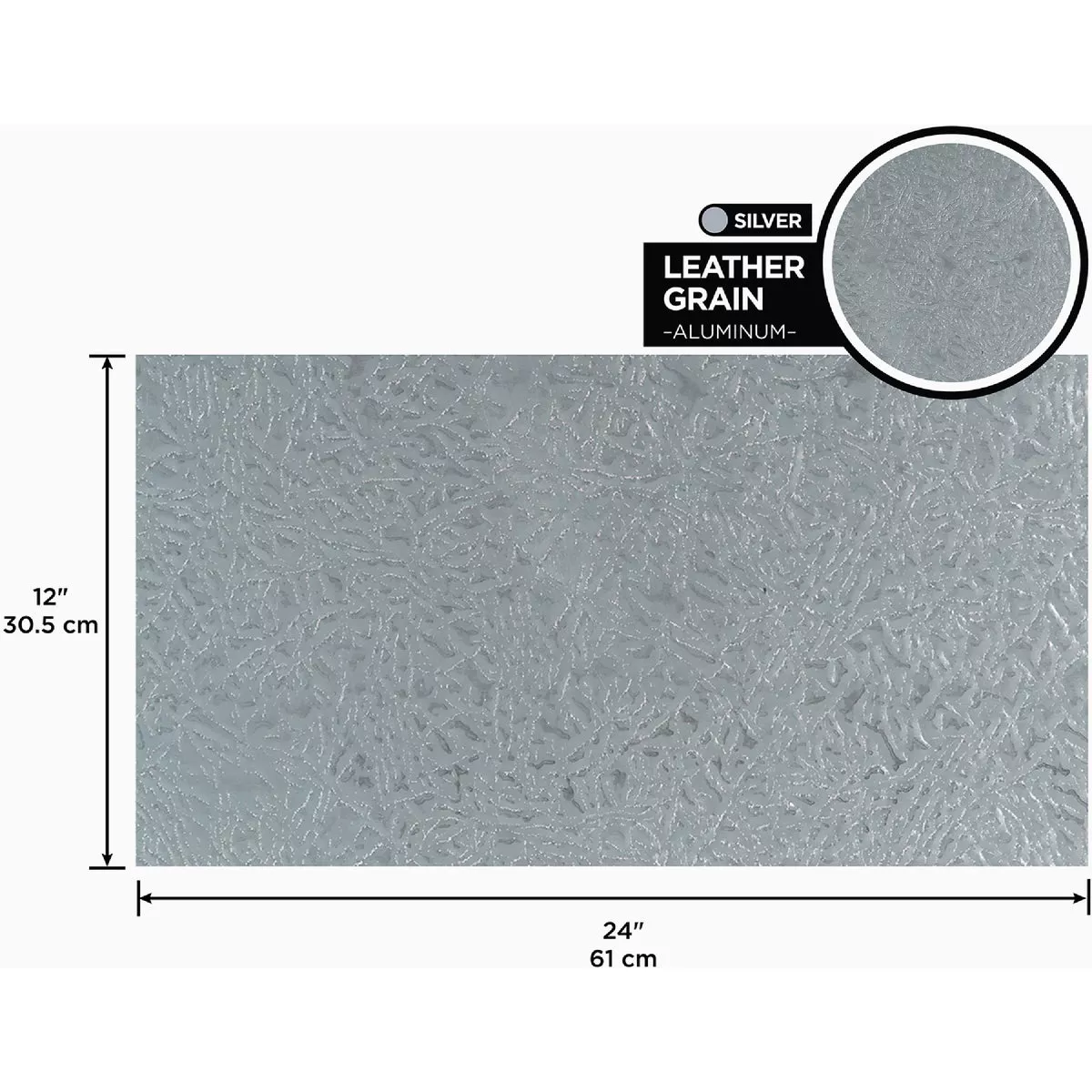 M-D 12 In. x 24 In. x .019 In. Leathergrain Aluminum Sheet - photo 6
