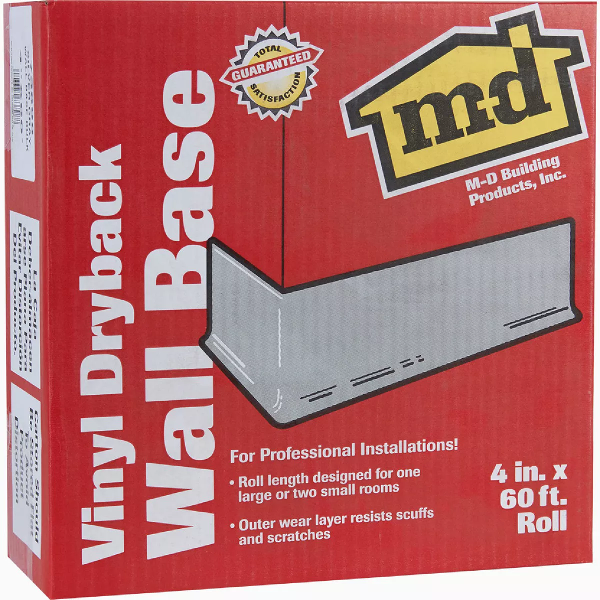 M-D 4 In. x 60 Ft. Silver Gray Vinyl Wall Base - photo 2
