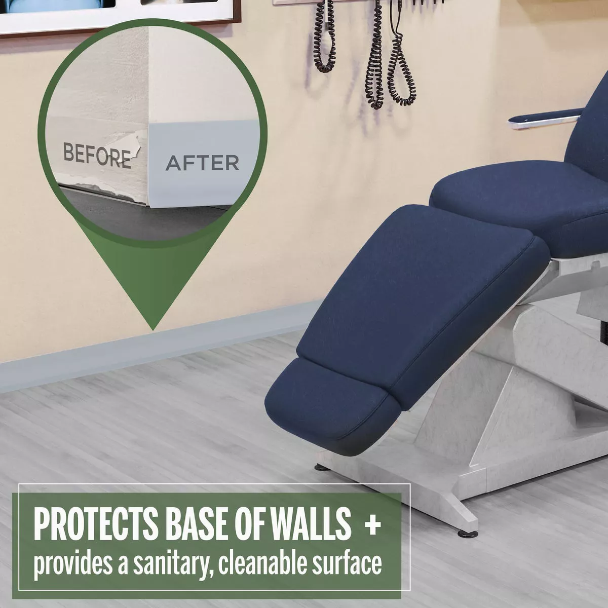 M-D 4 In. x 48 In. Silver Gray Vinyl Wall Base - photo 6