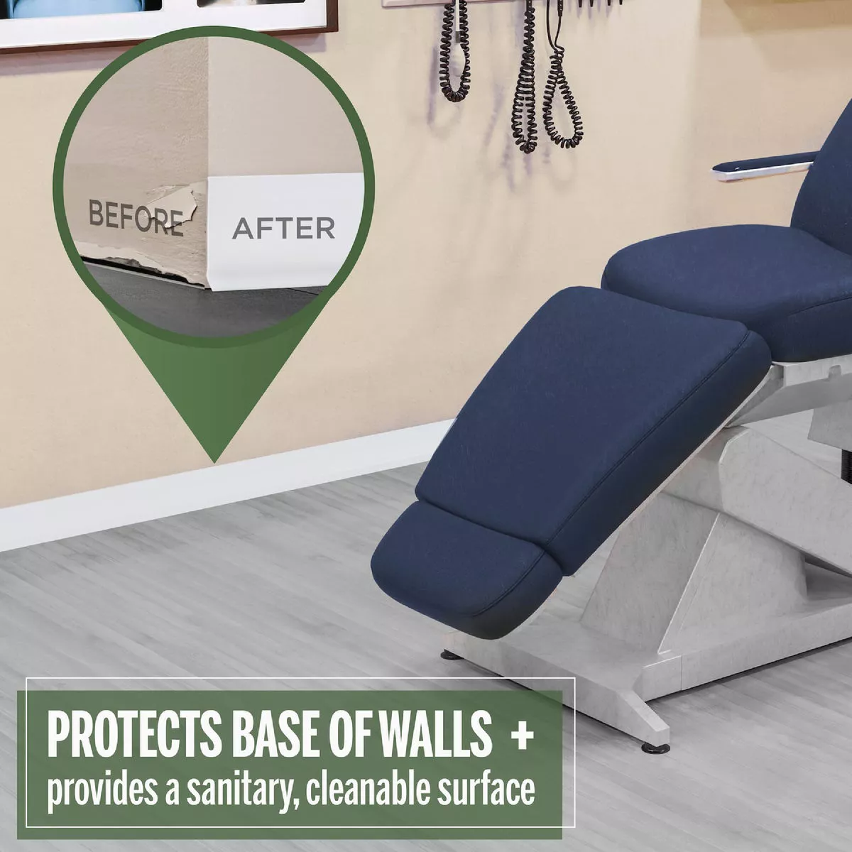 MD 4 In. x 120 Ft. Snow White Wall Base - photo 6