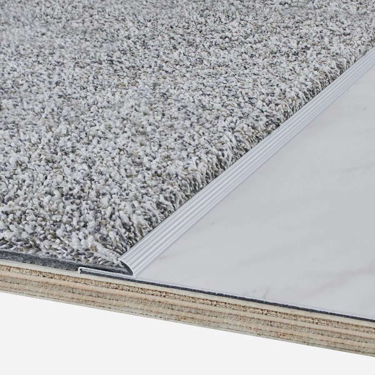 M-D 1-3/8 In. X 72 In. Silver Aluminum Carpet Gripper without Teeth- - photo 3