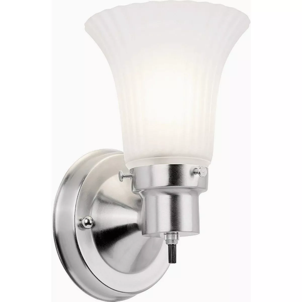 Design House Village 1-Bulb Satin Nickel Wall Light Fixture