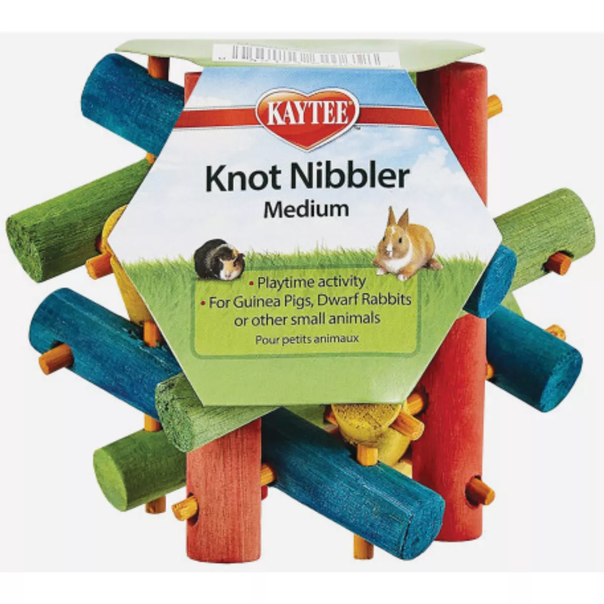 Kaytee 3.5 In, x 4 In.x 3.5 In. Nut Knot Nibbler Toy
