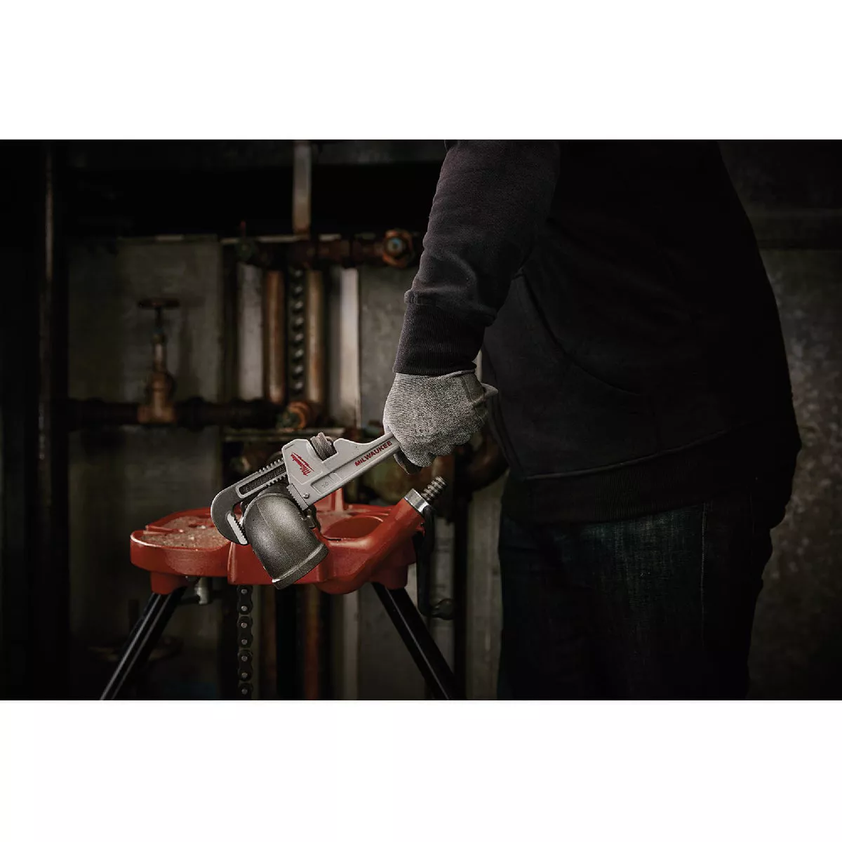 Milwaukee 10 In. Aluminum Pipe Wrench- - photo 3