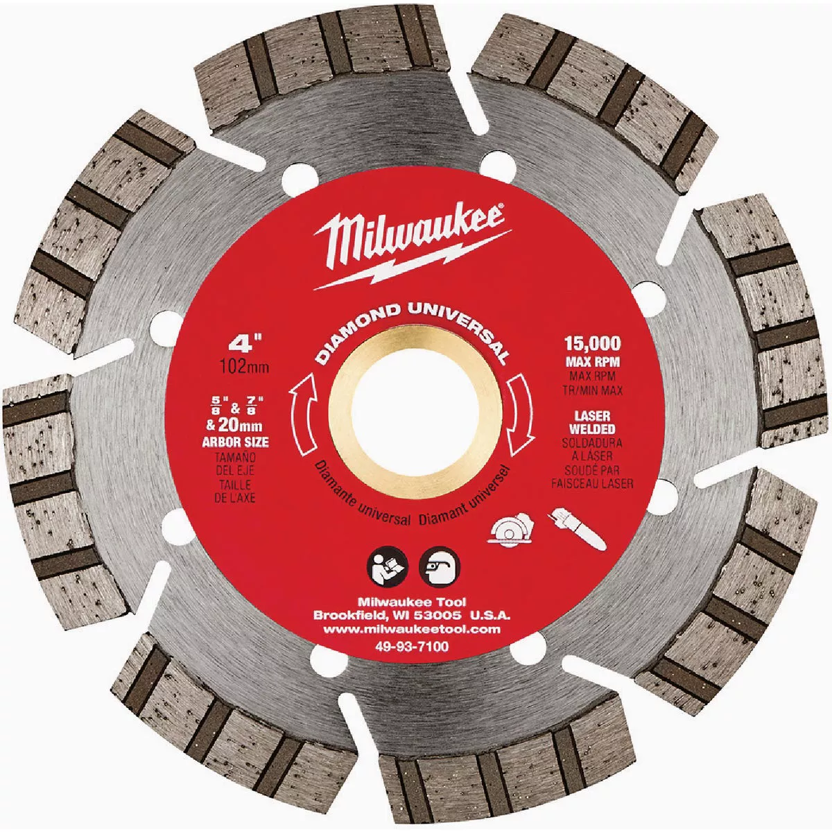 Milwaukee 4 In. Segmented Turbo Rim Diamond Blade
