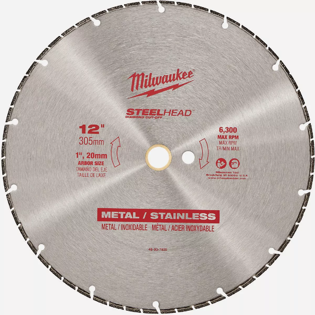 Milwaukee 12 In. Steelhead Diamond Cut-Off Blade