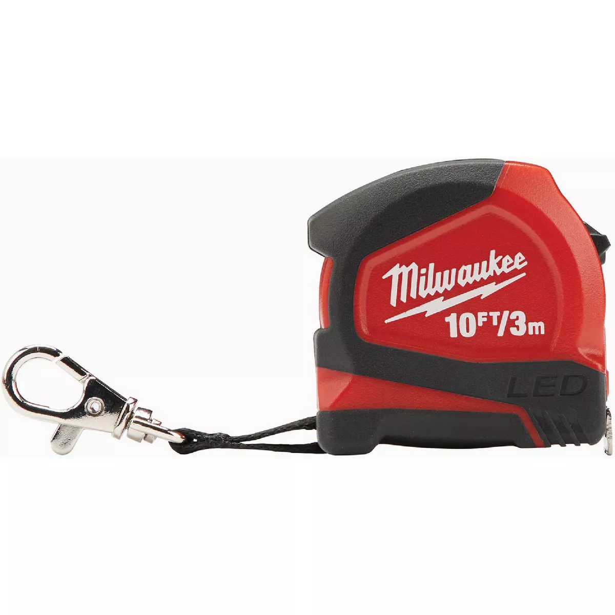 Milwaukee 10 Ft. Keychain Tape Measure with LED Light