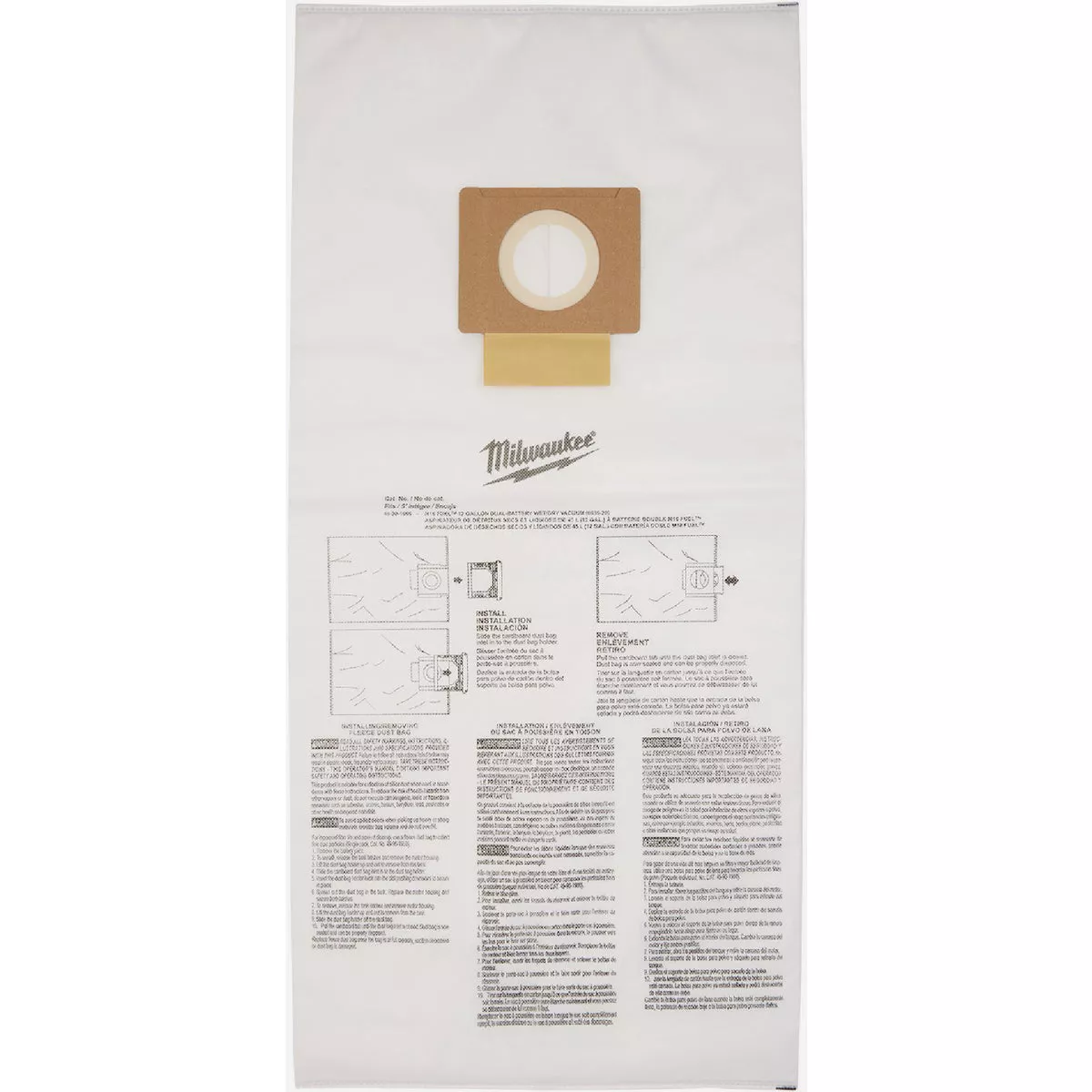 Milwaukee 12 Gal. Fleece Dust Bags (5-Pack)