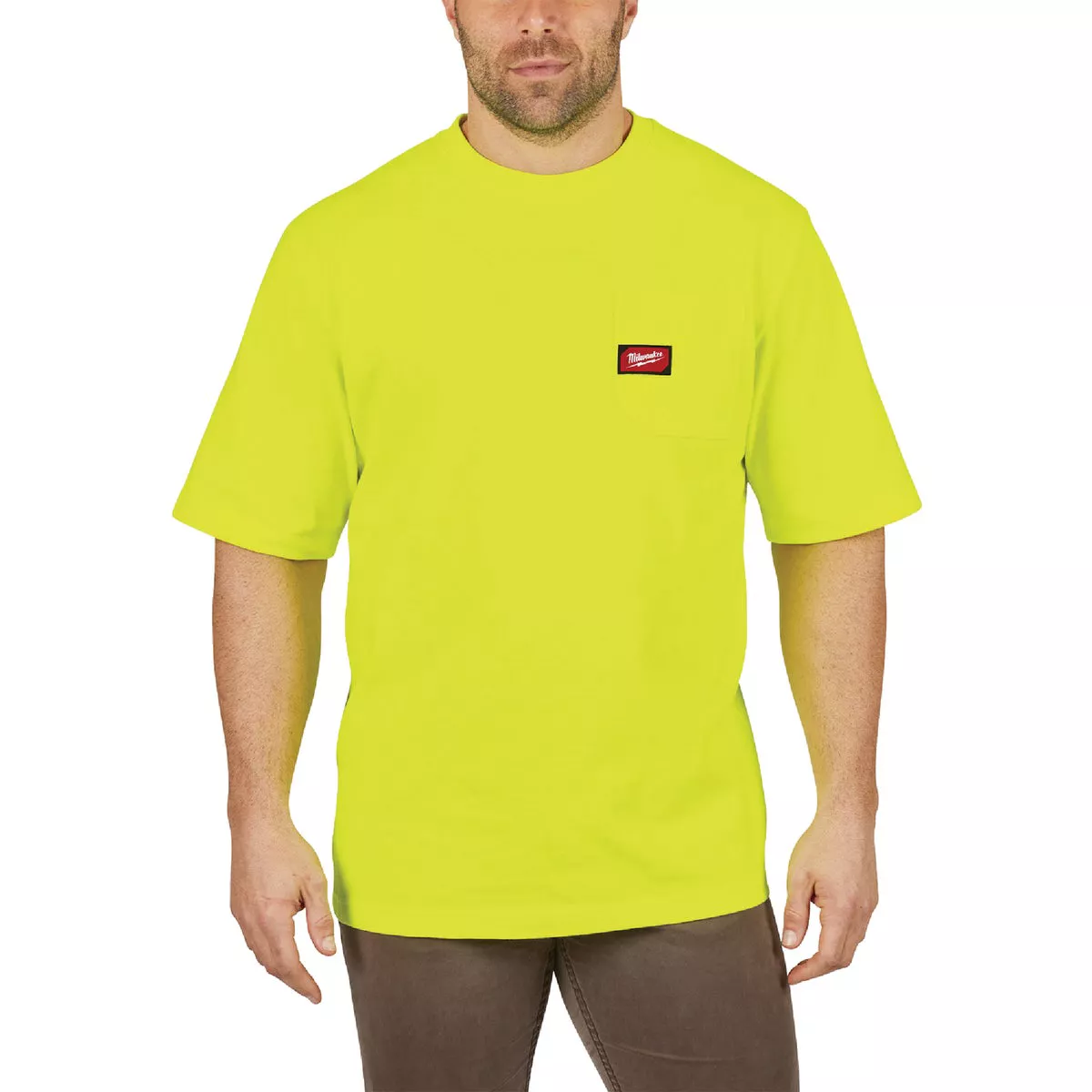 Milwaukee 3XL Hi-Vis Short Sleeve Unisex Heavy-Duty Pocket Shirt