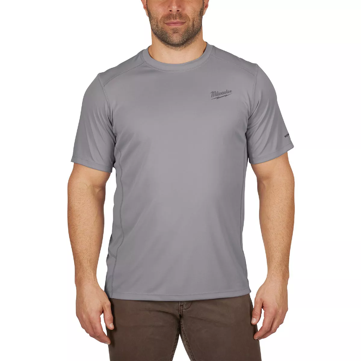 Milwaukee Workskin Small Gray Short Sleeve Unisex Lightweight Performance Shirt