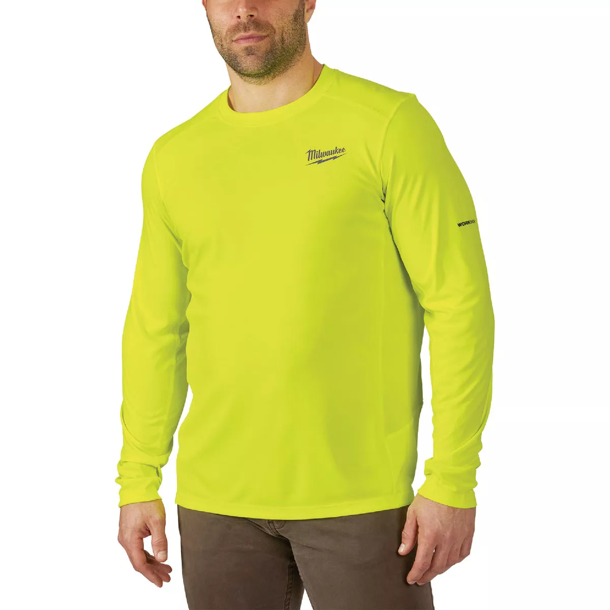 Milwaukee Workskin 3XL Hi-Vis Long Sleeve Unisex Lightweight Performance Shirt