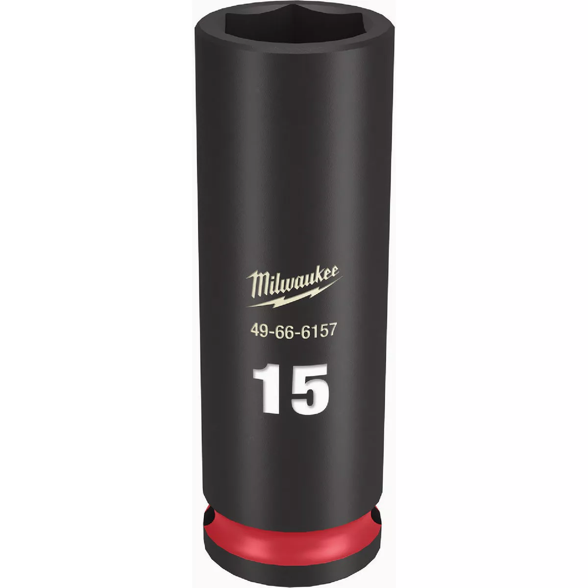 Milwaukee SHOCKWAVE Impact Duty 3/8 In. Drive 15 mm 6-Point Deep Socket