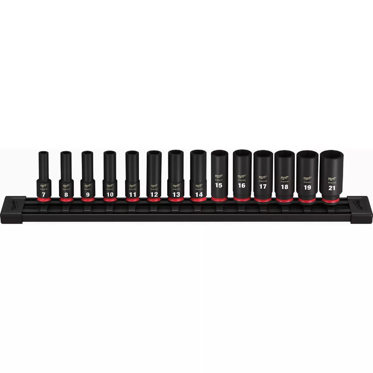 Milwaukee SHOCKWAVE Impact Duty Metric 3/8 In. Drive 6-Point Deep Socket Set (14-Piece)