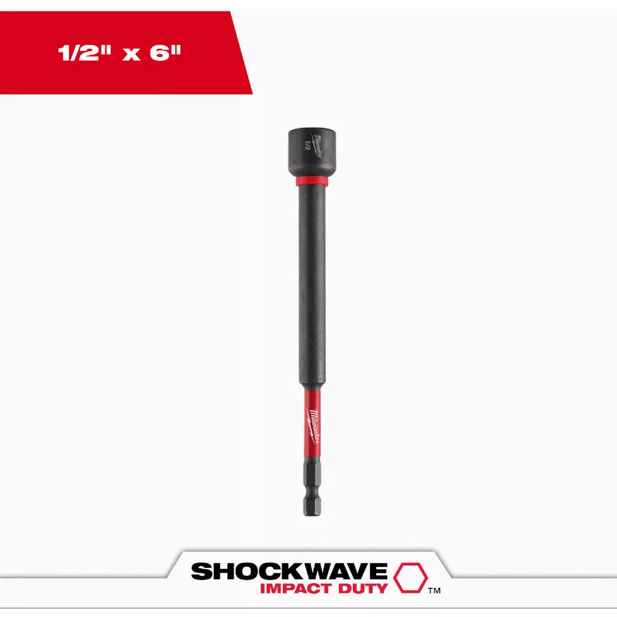 Milwaukee SHOCKWAVE 1/2 In. x 6 In. Impact Duty Magnetic Nut Driver-