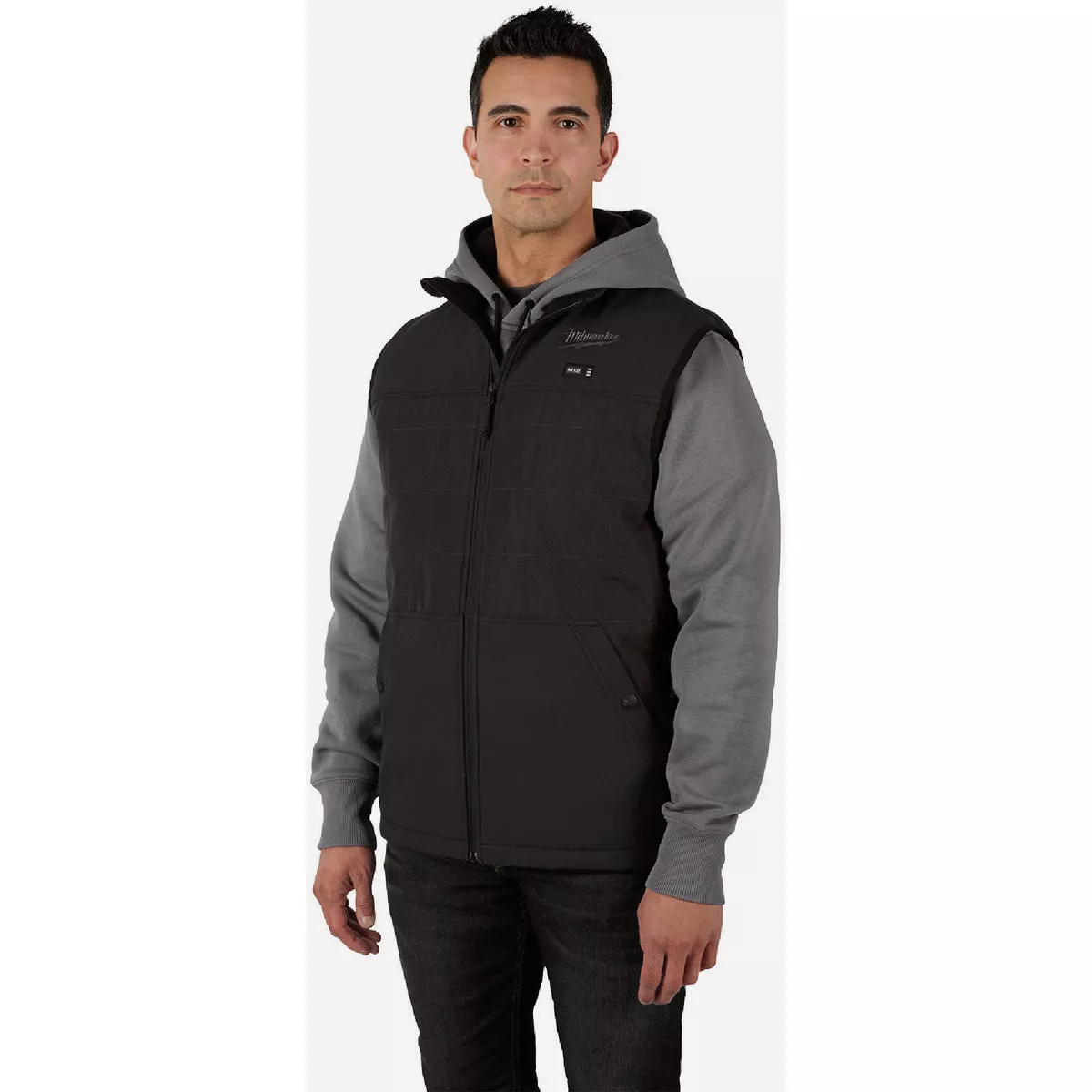 Milwaukee M12 AXIS Men's Black Cordless Heated Vest Kit, 3XL