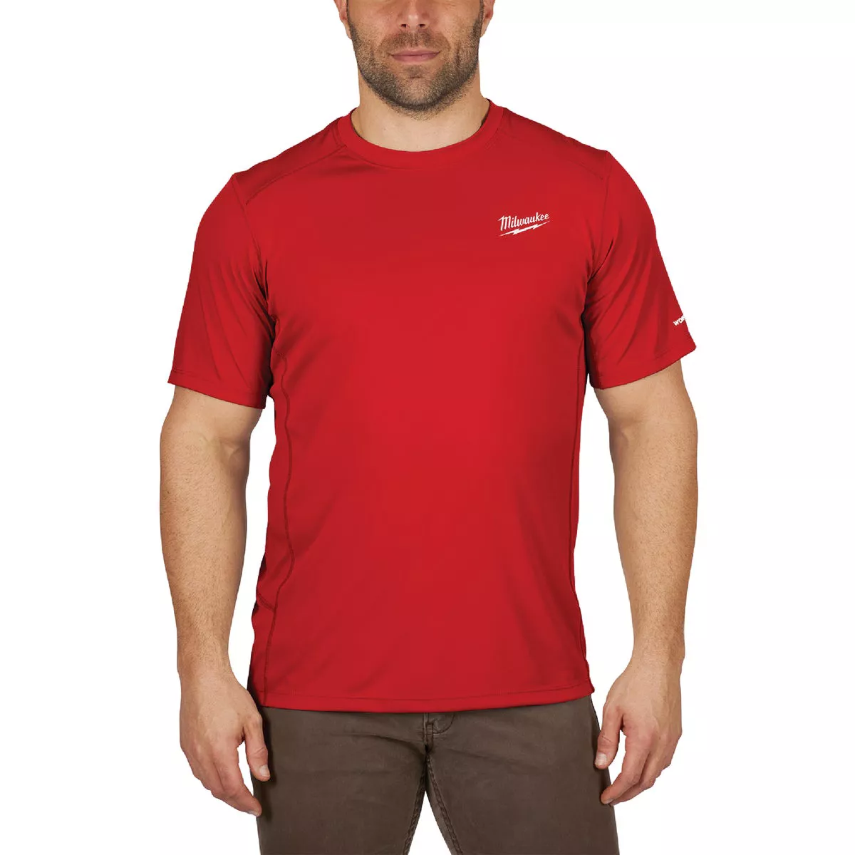 Milwaukee Workskin Large Red Short Sleeve Unisex Lightweight Performance Shirt