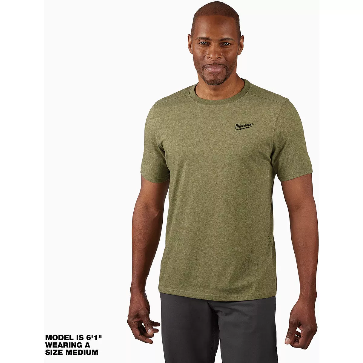 Milwaukee Small Green Short Sleeve Unisex Hybrid Work Shirt