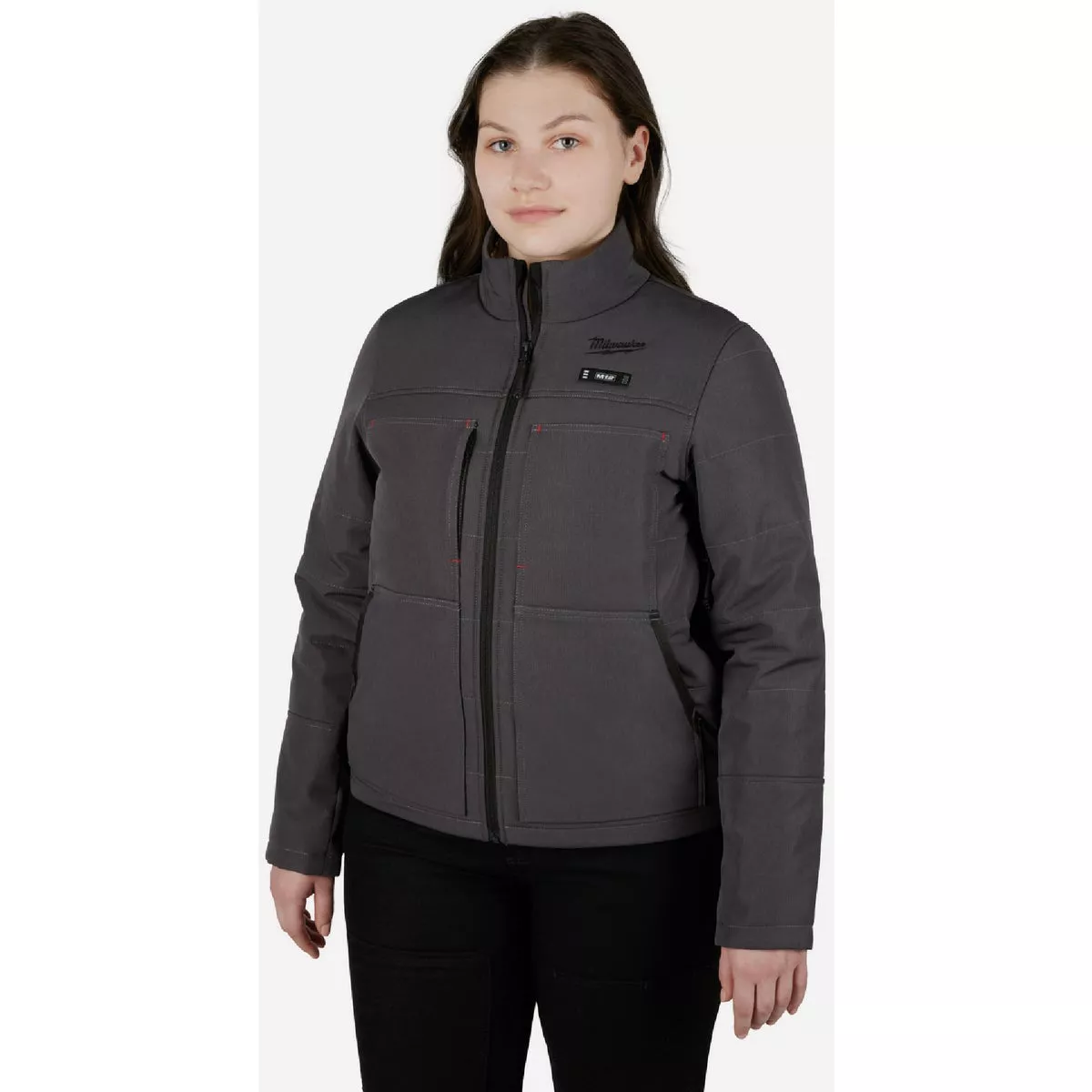 Milwaukee M12 AXIS Women's Gray Cordless Heated Jacket Kit, 2XL