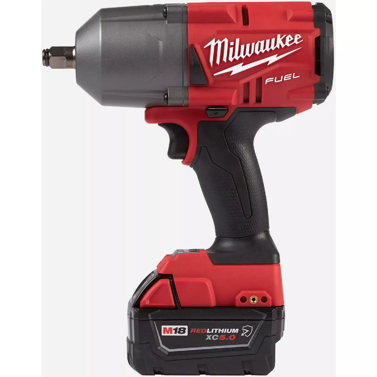 Milwaukee M18 FUEL Brushless 1/2 In. High Torque Cordless Impact Wrench Kit with Friction Ring & 5.0 Ah Resistant Battery & Charger