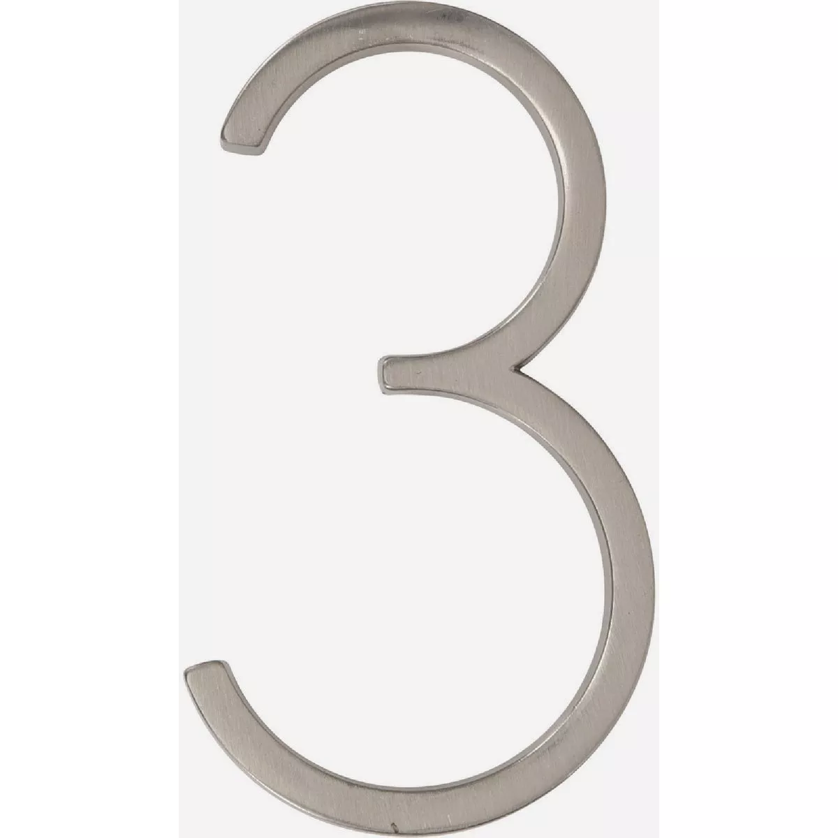 Distinctions Floating Mount House Number 3 Nickel (5")