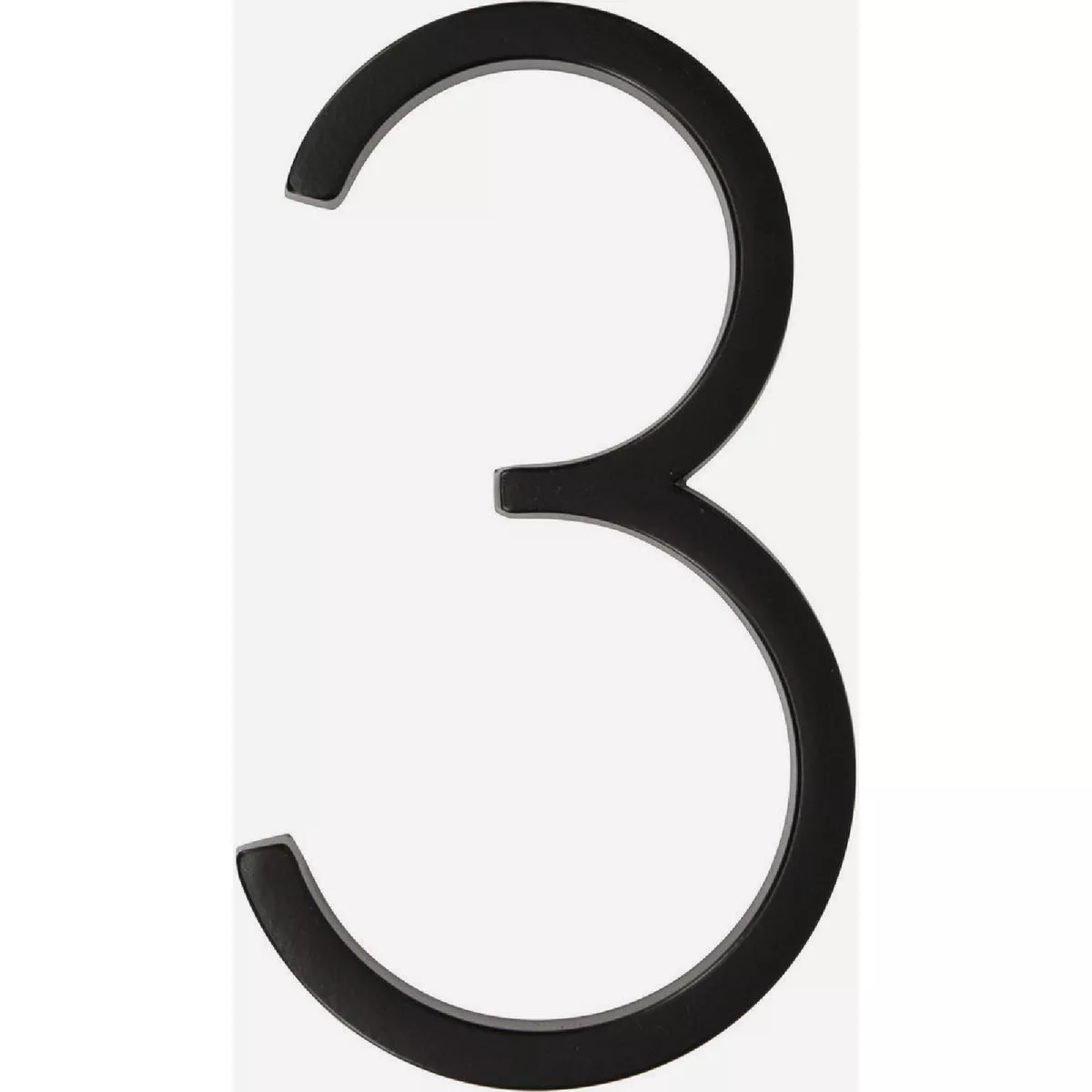 Distinctions Floating Mount House Number 3 Black (5")