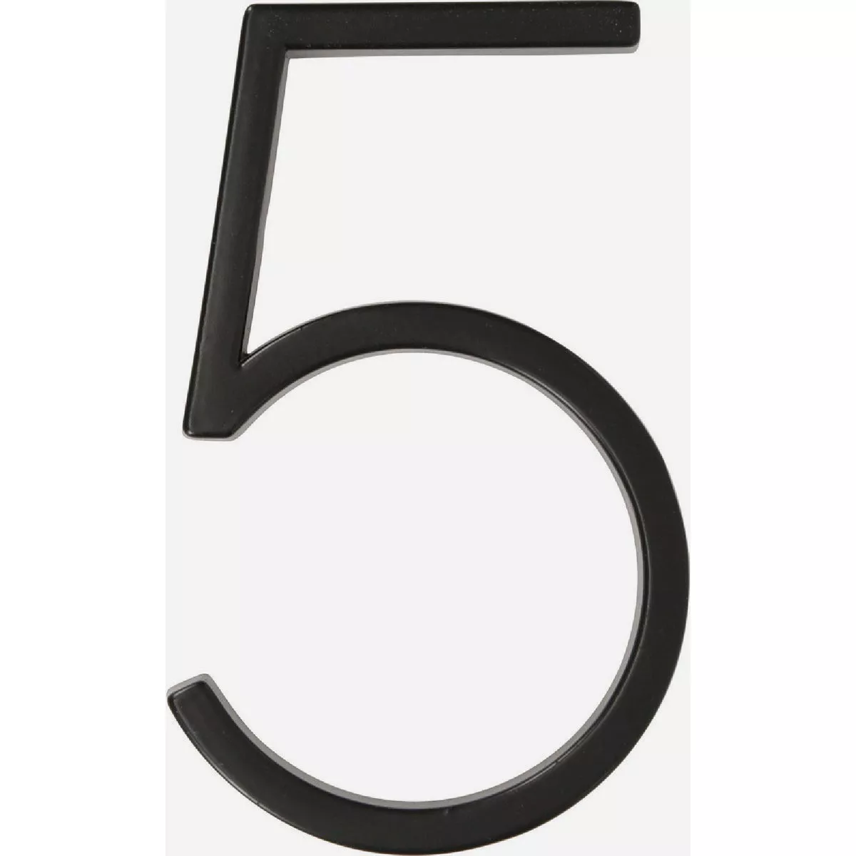 Distinctions Floating Mount House Number 5 Black (5")