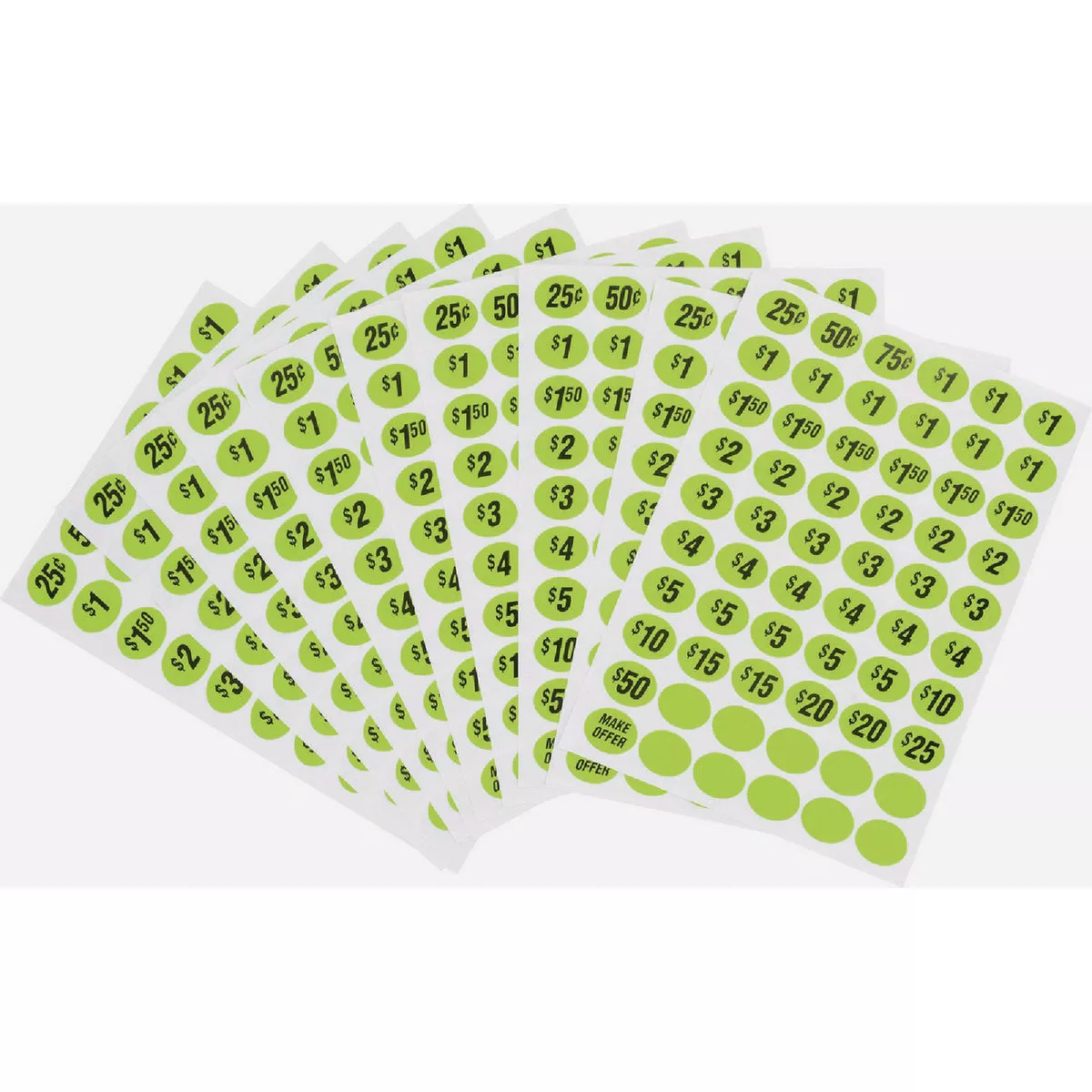 Hillman Pre-Priced Garage Sale Labels 600 Piece