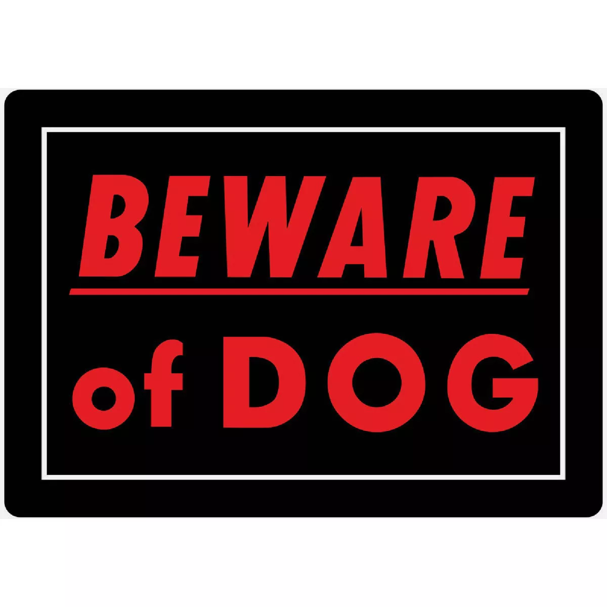 Hillman Beware of Dog Sign (10" x 14")