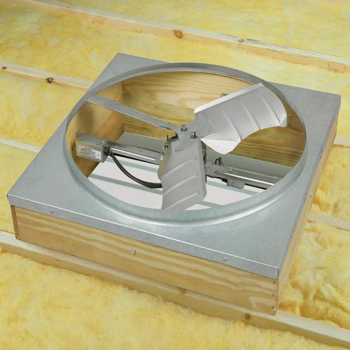 Air Vent Whole House Fans 24" Direct Drive w/Shutter-3500 CFM