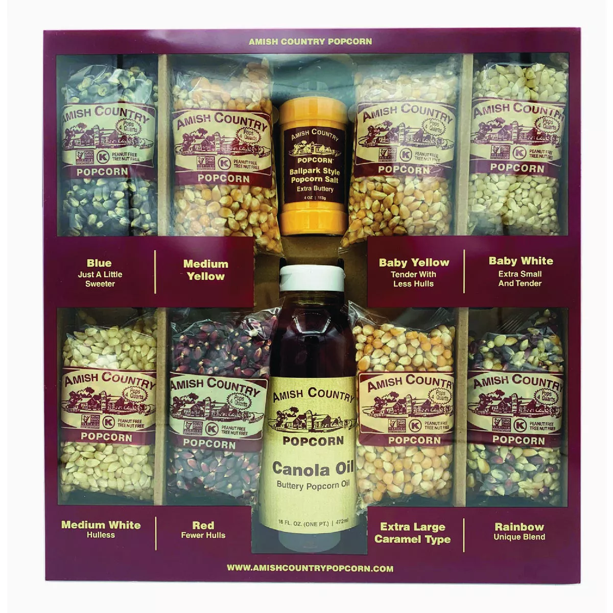 Amish Country Popcorn Display Gift Box-
