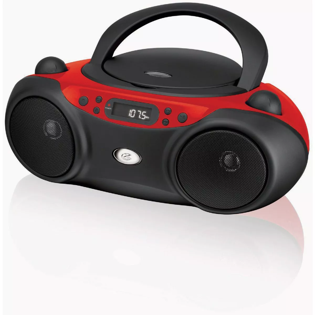 GPX Red Sport CD Radio Boombox with AM/FM Radio-