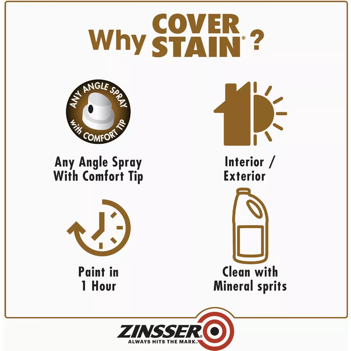 Zinsser 16 Oz. Cover Stain Oil-Based Primer Spray - photo 5