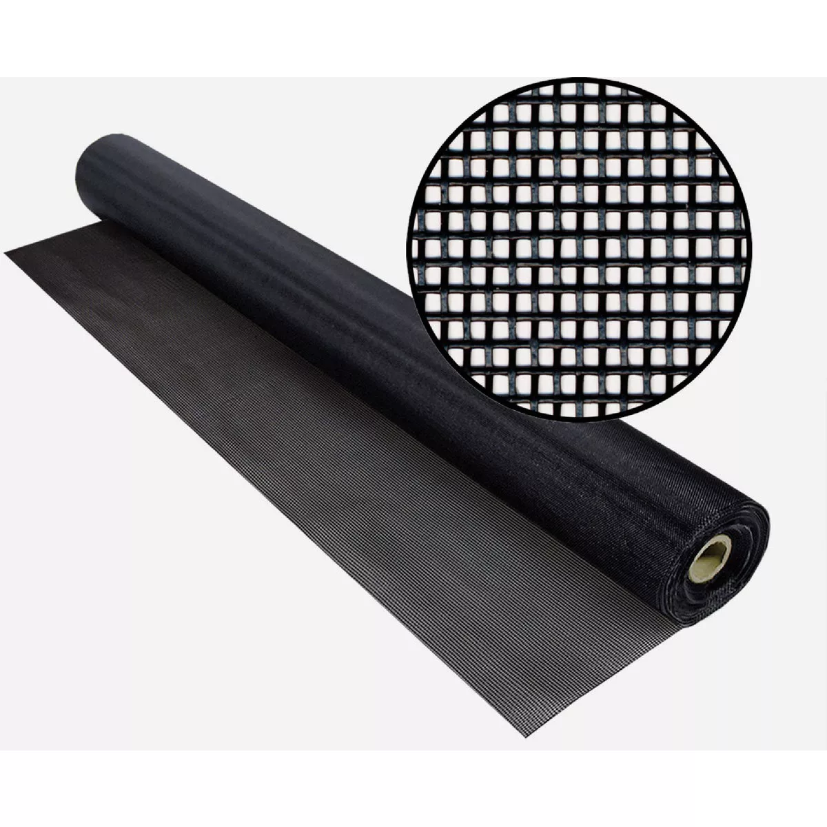 Phifer TuffScreen 36X50' Heavy Duty Insect Screen, Vinyl Coated Polyester, Black