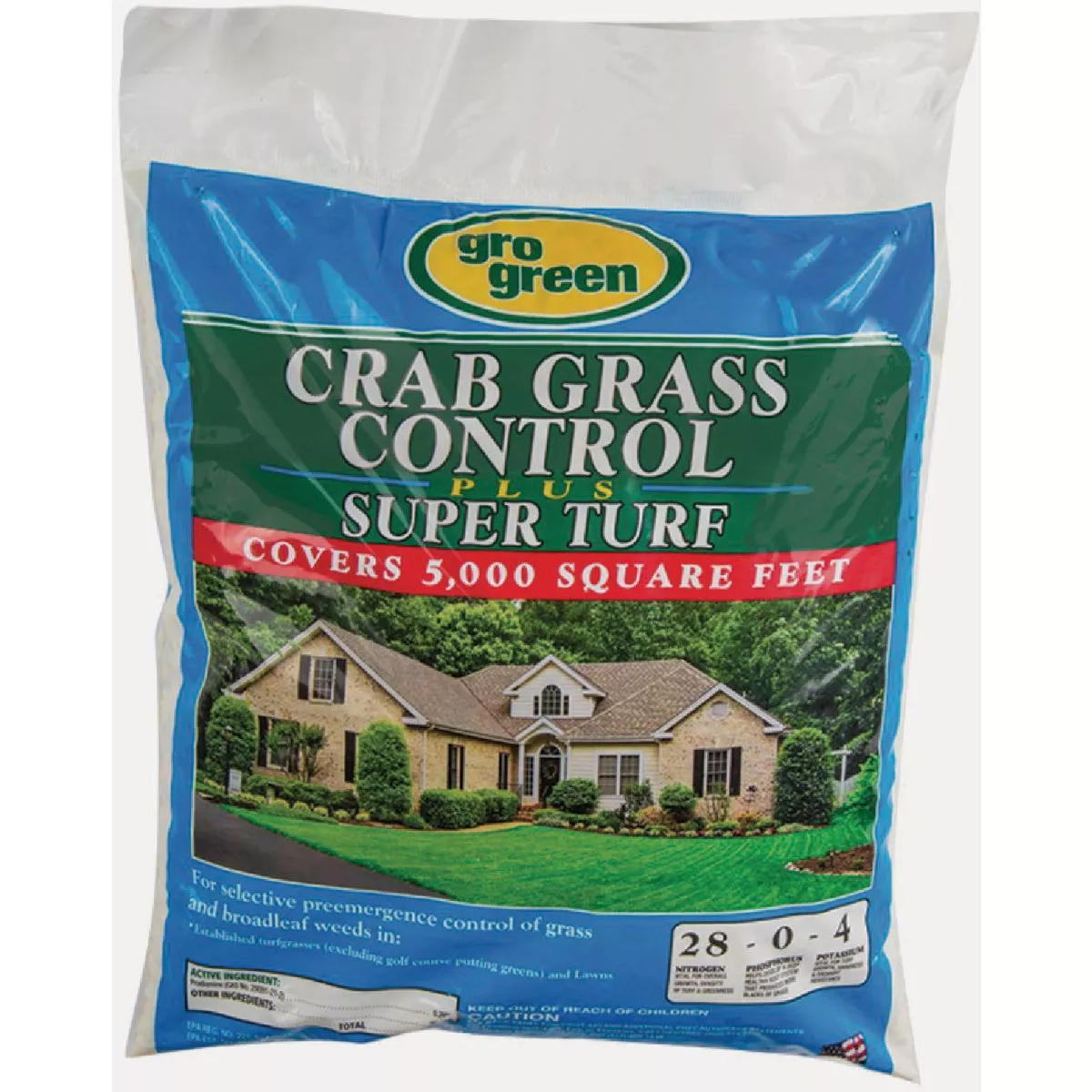 Gro Green 14 Lb. Granules 28-0-4 Crab Grass Control Plus Super Turf