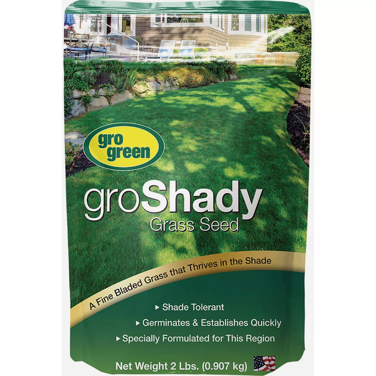 Gro Green groShady 2 Lb. 400 Sq. Ft. Coverage Full Shade Grass Seed-
