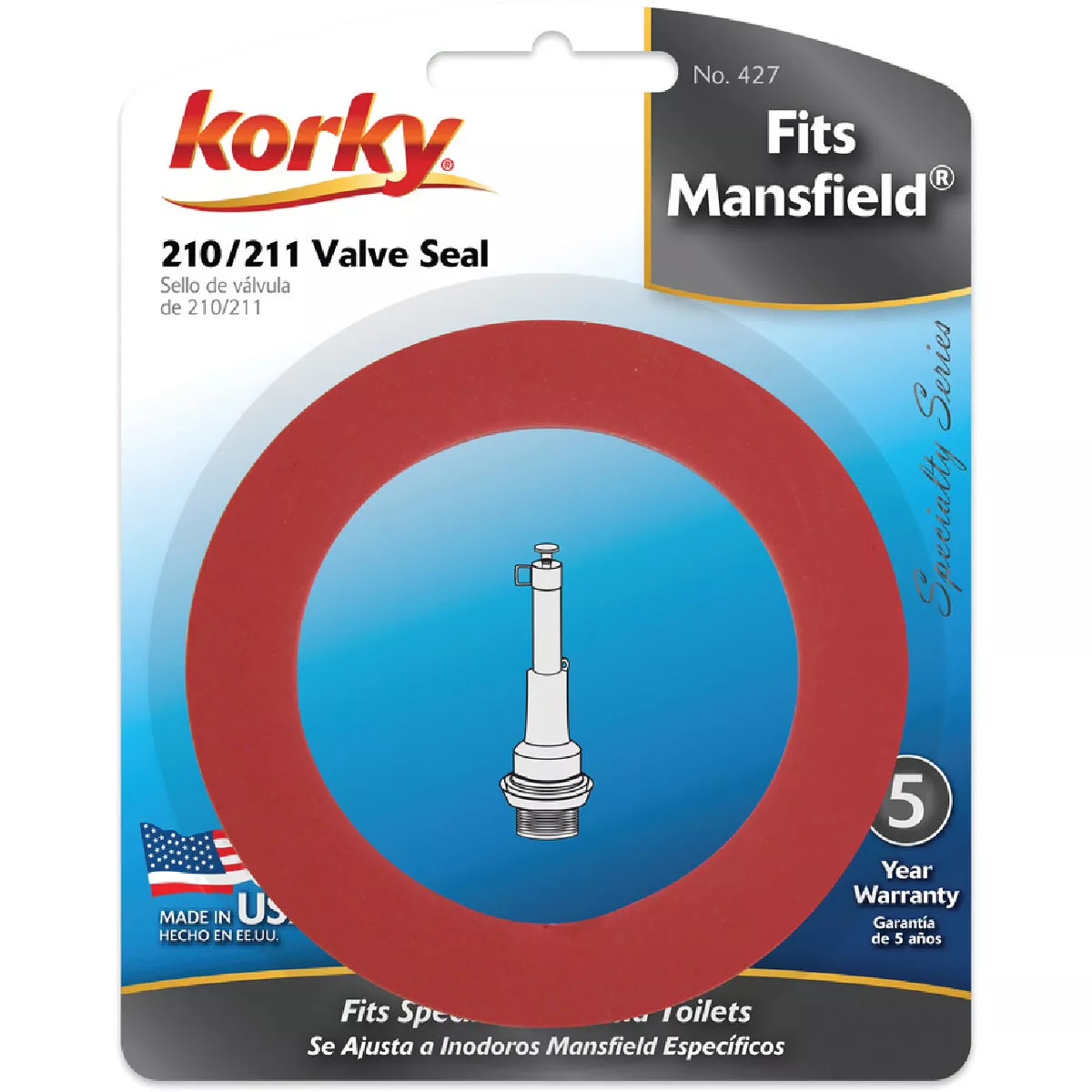 Korky Flush Valve Seal for Mansfield No. 210/211-