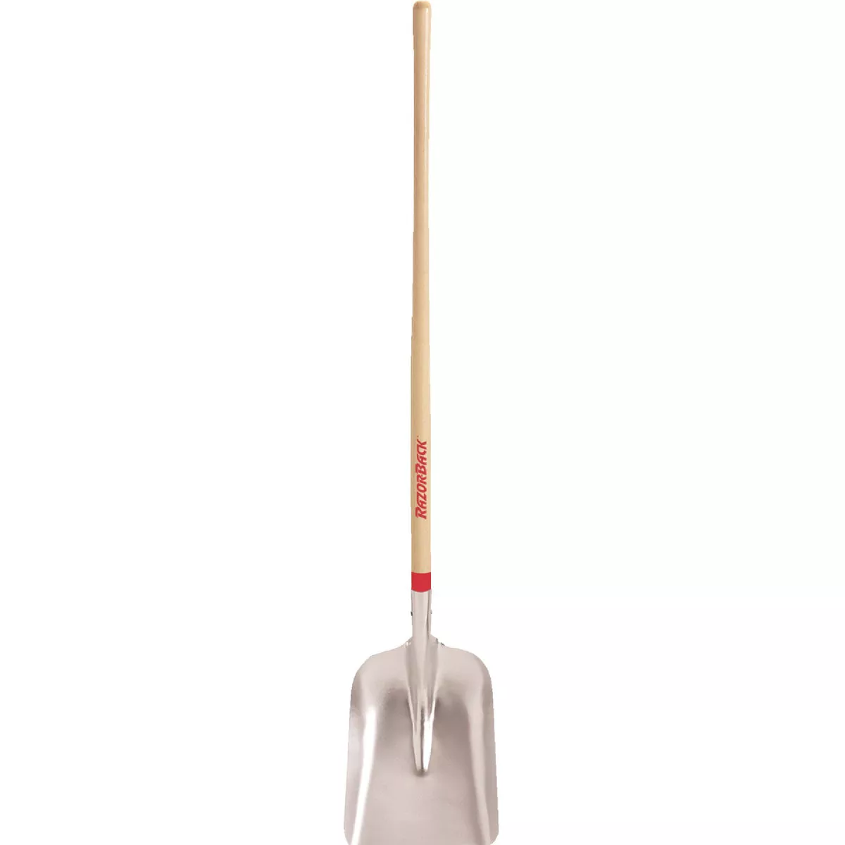 Razor-Back 46 In. Wood Handle Aluminum Scoop Shovel