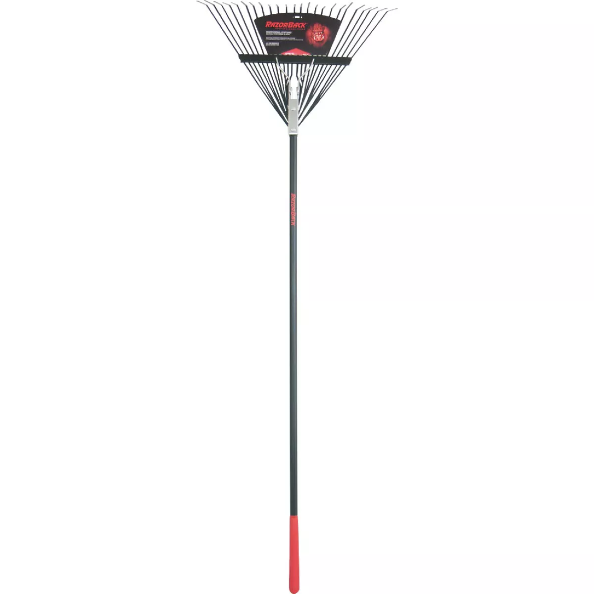 Razor-Back 24 In. Fiberglass Handle Steel Leaf Rake (24-Tine)