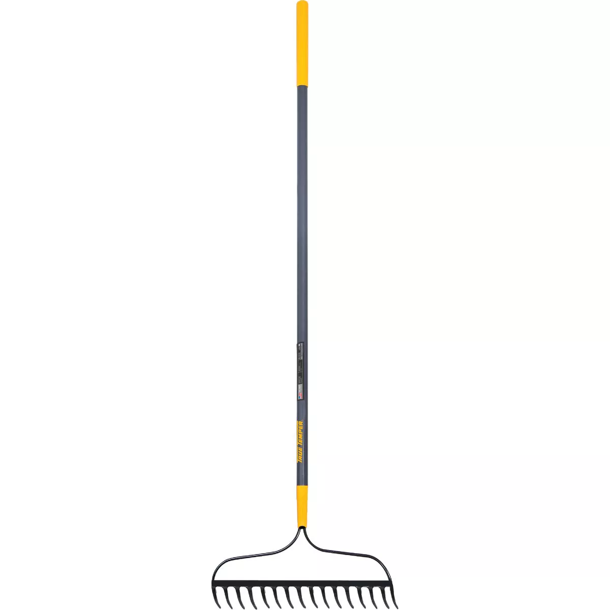 True Temper 16 In. Steel Bow Fiberglass Handle Garden Rake (16-Tine ...