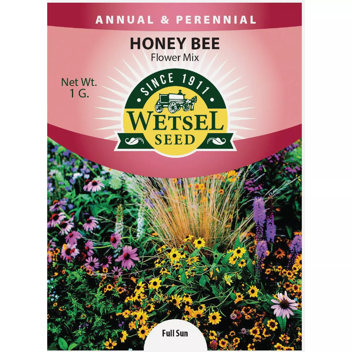 Wetsel Seed Honey Bee Mix Wildflowers Seed Packet
