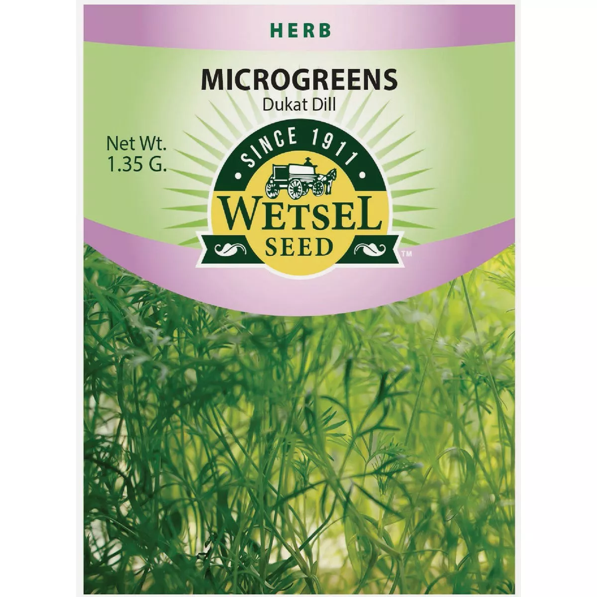 Wetsel Seed Microgreens Dukat Dill Seed Packet