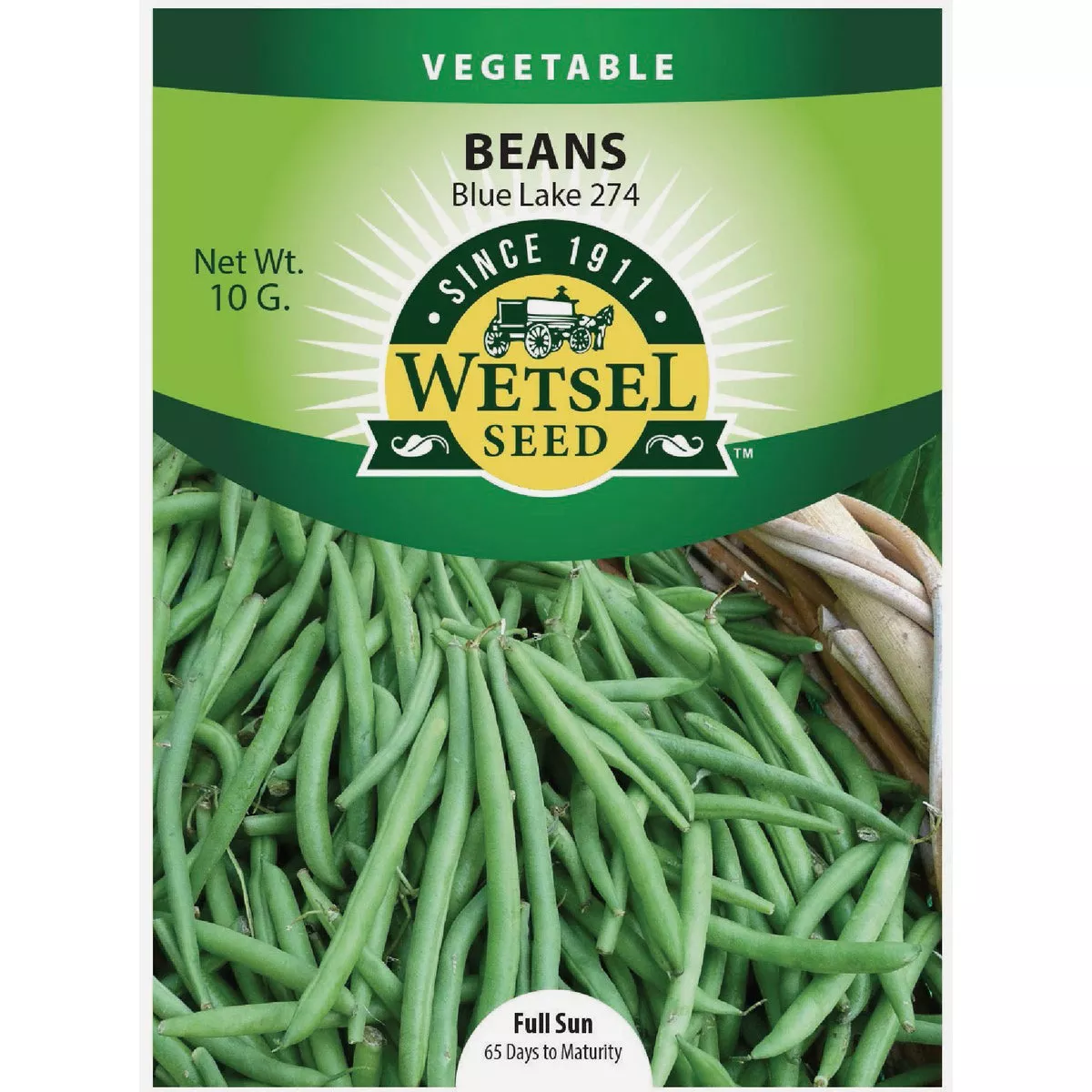 Wetsel Seed Blue Lake 274 Beans Seed Packet
