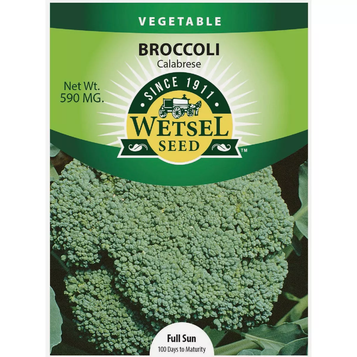 Wetsel Seed Calabrese Broccoli Seed Packet