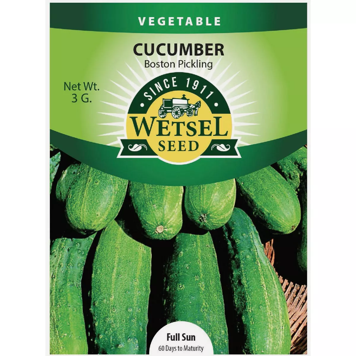 Wetsel Seed Boston Pickling Cucumer Seed Packet